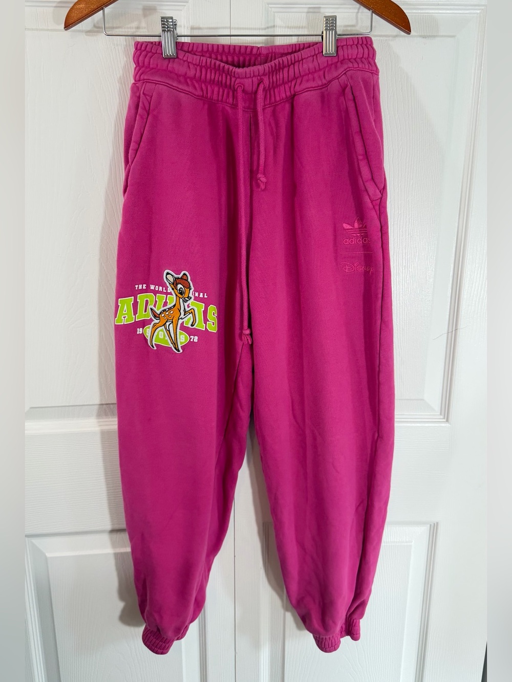 Adidas Originals x Disney Bambi Graphic Joggers Pink Women’s Medium sweat pants